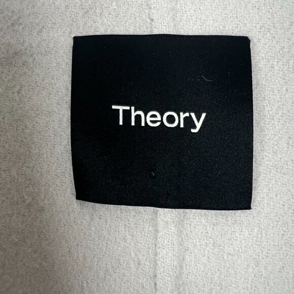 NWT Theory Sileena Coat Women's Size S Stone Winsome Double-Face Wool-Cashmere - Picture 7 of 16